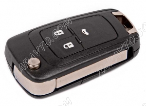 Ключ замка зажигания Chevrolet Cruze, Opel (выкидной без платы, 3 кнопки)
