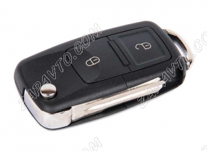 Ключ замка зажигания Газель Некст выкидной по типу Volkswagen, 2 кнопки 433,9 Мгц 3,2В