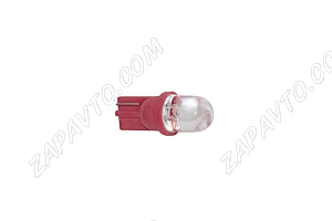 Светодиод - Т10 12 V LED LAMP красный (габариты,без/цок.)