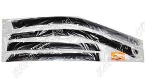 Дефлектор (ветровик наружный) Citroen C4 седан 2013г (новый кузов) (4шт)