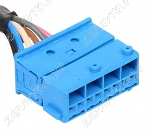Разъем 8-pin 6 проводов Ларгус, Renault, Nissan 4-953892-1 синий TE Connectivity