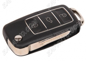 Ключ замка зажигания 1118, 2170, 2190, Datsun, 2123 (выкидной) по типу Volkswagen Люкс, 3 кнопки