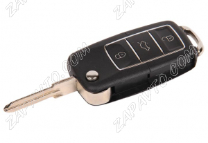 Ключ замка зажигания 1118, 2170, 2190, Datsun, 2123 (выкидной) по типу Volkswagen Люкс, 3 кнопки