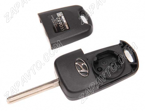 Ключ замка зажигания Hyundai (выкидной без платы, с эмблемой) лезвие TOY 40