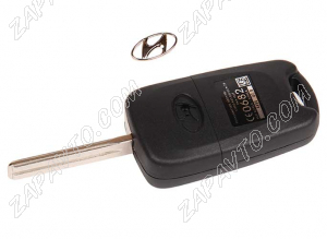 Ключ замка зажигания Hyundai (выкидной без платы, с эмблемой) лезвие TOY 40