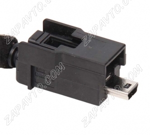 Кабель для USB розетки 2190 Гранта FL черные разъемы Mini USB Type B 82см