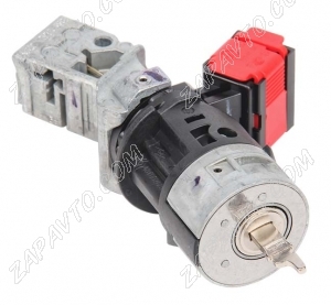 Замок зажигания Renault Duster c 2015 г без личинок дверей, заготовка ключа без пульта 806015715R