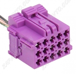 Разъем 15-pin 4 провода 732313.012 фиолетовый (аналог 1-967623-1) Завод КОПИР