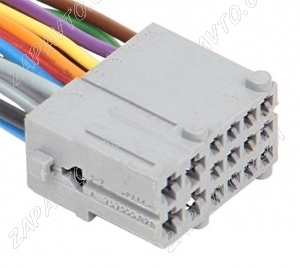 Разъем 16-pin 16 проводов межжгутовой гнездовой серый Калина, Приора, Гранта, Нива СЦНК.757555.028