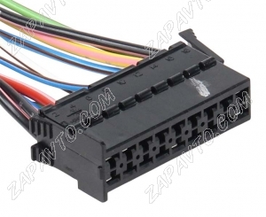 Разъем 18-pin 11 проводов 929504-6 для блока BCM Веста NG черный TE Connectivity