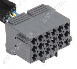 Разъем 18-pin 6 проводов 732313.013 серый (аналог 1-967624-1) Завод КОПИР