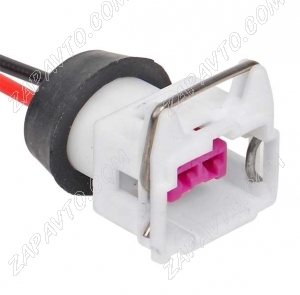 Разъем 2-pin 2 провода 240PC02S9001 белый