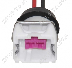 Разъем 2-pin 2 провода 240PC02S9001 белый