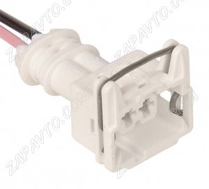 Разъем 2-pin 2 провода для датчика детонации, микроредуктора отопителя белый 282684-1 TE