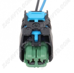 Разъем 2-pin 2 провода для выключателя открывания багажника Веста, Х рей, Гранта FL зеленый F597500