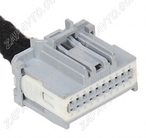Разъем 20 pin 13 проводов для блока комфорта, комбинации приборов Веста 34729-0201 MOLEX серый