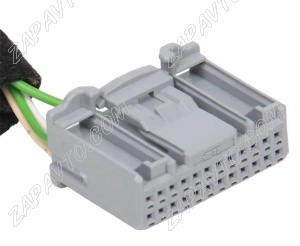 Разъем 24-pin 6 проводов Веста, Ларгус 1379668-2 TE Connectivity серый
