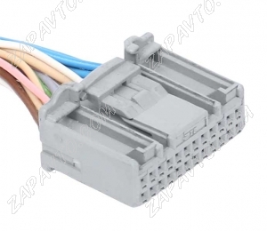 Разъем 24 pin 17 проводов Веста 1379668-2 TE Connectivity серый
