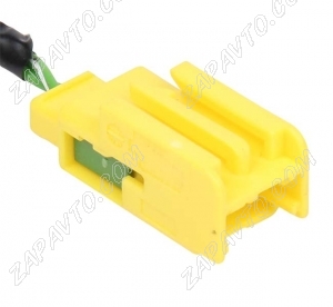 Разъем 3-pin 2 провода Веста жгута подушки безопасности желтый