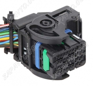 Разъем 32-pin 27 проводов 64319-1211 MOLEX черный