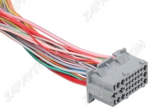 Разъем 33-pin 29 проводов Веста межжгутовой гнездовой серый СЦНК.757555.032