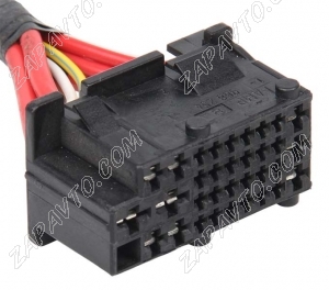 Разъем 33-pin 9 проводов Веста межжгутовой гнездовой черный 1-968254-1 AMP