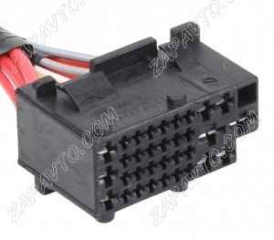 Разъем 33-pin 9 проводов Веста межжгутовой гнездовой черный 1-968254-1 AMP