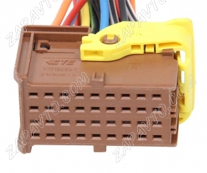 Разъем 36-pin 24 провода Веста межжгутовой гнездовой коричневый 1-1718485-1 TE Connectivity