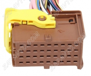 Разъем 36-pin 24 провода Веста межжгутовой гнездовой коричневый 1-1718485-1 TE Connectivity