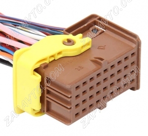 Разъем 36-pin 28 проводов Веста межжгутовой гнездовой коричневый 1-1718485-1 TE Connectivity