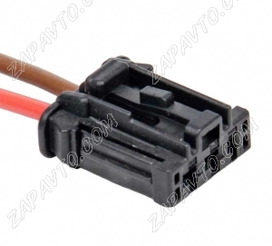 Разъем 3 pin 2 провода Ларгус 98821-1031 для прикуривателя черный MXN