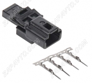 Разъем 4-pin 4 контакта 1379674-1 черный TE Connectivity