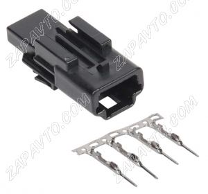Разъем 4-pin 4 контакта 1379674-1 черный TE Connectivity