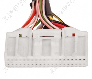 Разъем 40-pin 10 проводов для магнитолы Веста 1318389-1 белый AMP