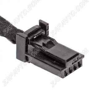 Разъем 4 pin 3 провода Веста, Ларгус, Рено 1379658-1 для плафона бардачка, USB розетки черный