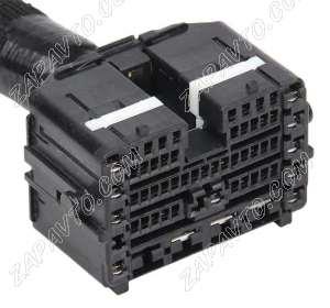 Разъем 59-pin 44 провода Веста 7289-7293-30 панельного жгута черный YAZAKI