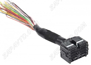 Разъем 59-pin 44 провода Веста 7289-7293-30 панельного жгута черный YAZAKI