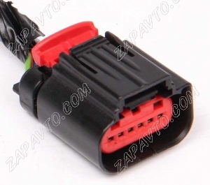 Разъем 6-pin 6 проводов Веста 1-1419168-1 для ДМРВ, дросселя 21127 AMP