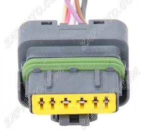 Разъем 6-pin 6 проводов для ДМРВ Ларгус, фары Ларгус FL 211PC069SO049 SICMA