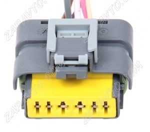 Разъем 6-pin 6 проводов для ДМРВ Ларгус, фары Ларгус FL 211PC069SO049 SICMA