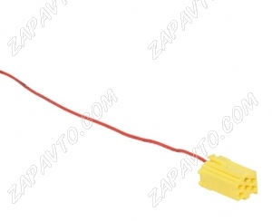 Разъем 6 pin 1 провод Веста 4А0 972 643 Mini ISO желтый