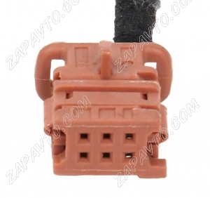 Разъем 6 pin 2 провода Веста 98786-1019 коричневый MXN