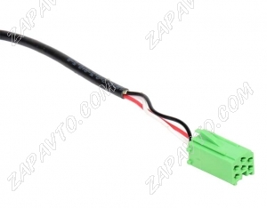 Разъем 6 pin 3 провода Веста 4А0 972 643 A Mini ISO зеленый жгута проводов камеры