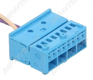 Разъем 8-pin 2 провода Renault, Nissan 4-953892-1 синий TE Connectivity
