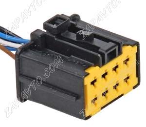 Разъем 8-pin 5 проводов 98906-1011 для кнопки аварийной сигнализации Ларгус, Renault, Nissan