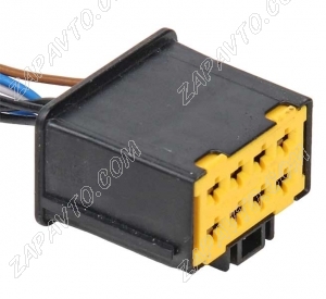 Разъем 8-pin 5 проводов 98906-1011 для кнопки аварийной сигнализации Ларгус, Renault, Nissan