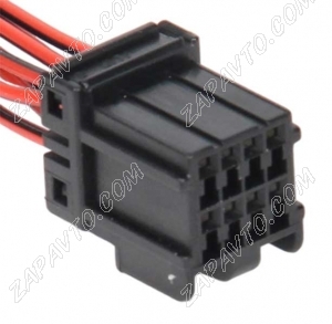Разъем 8 pin 6 проводов для блока кнопок стеклоподъемника, электроусилителя Датсун 174044-2