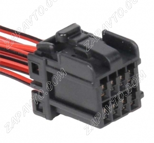 Разъем 8 pin 8 проводов для блока кнопок стеклоподъемника, электроусилителя Датсун 174044-2