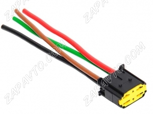 Разъем 6 pin 4 провода Веста 1544147-1 для замка зажигания аналог