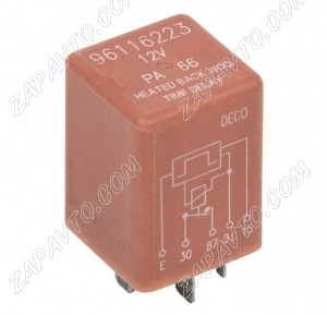 Реле 5 контактное обогрева заднего стекла DAEWOO Espero, Nexia коричневое 96116223 GM